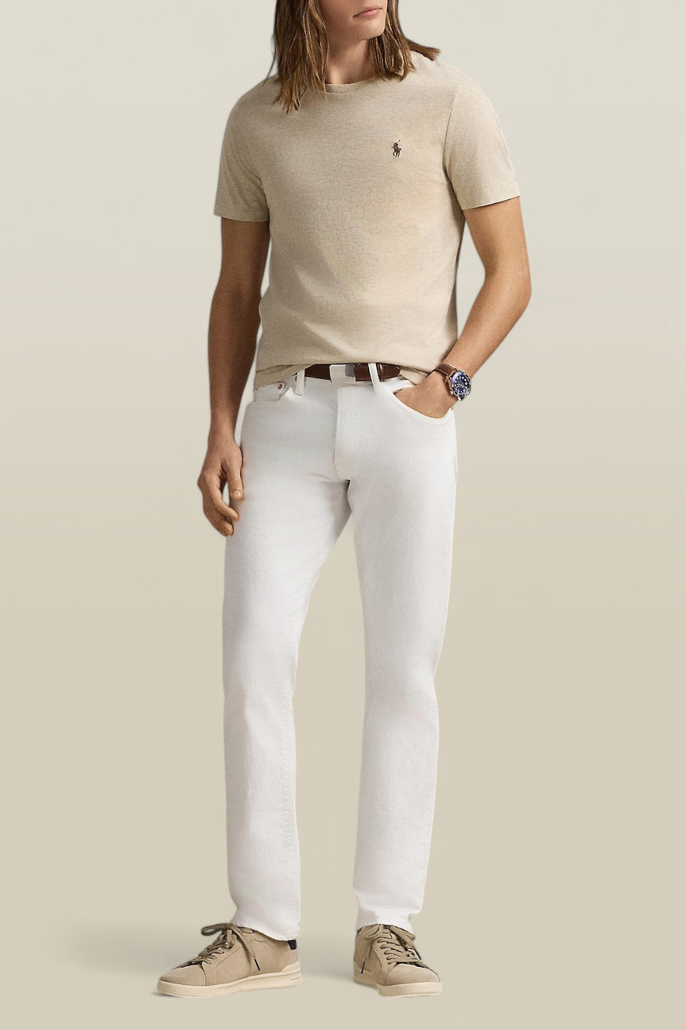 תמונת כל הלוק של חולצת טי סלים POLO RALPH LAUREN